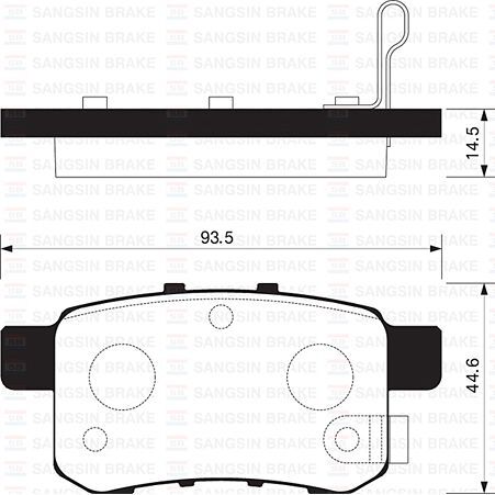 SANGSIN ARKA FREN BALATA HONDA ACCORD 2.0L R20A3 CU1 08- (43022TA0A00)