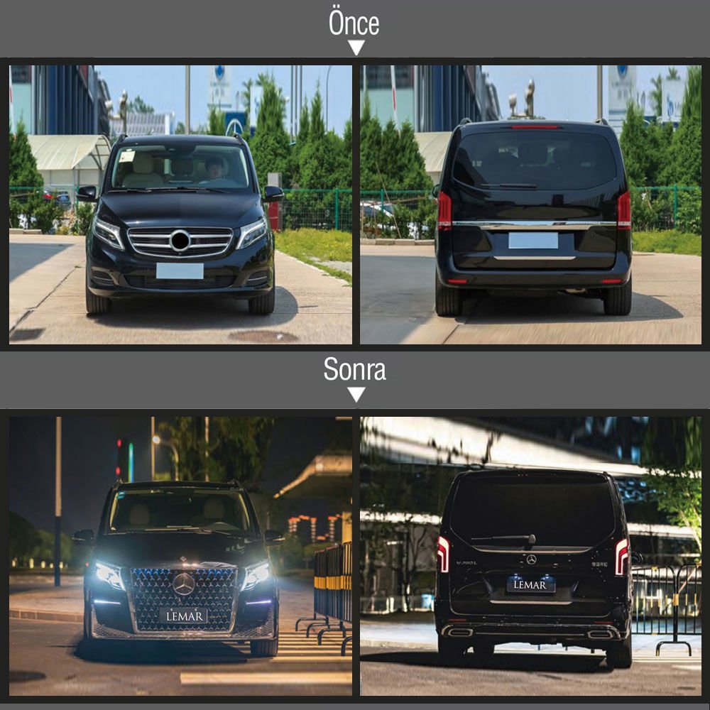 Gövde Seti MB W447 Vito. Yıldız Panjur Versiyon. 2014 ve sonrası için uyumlu.