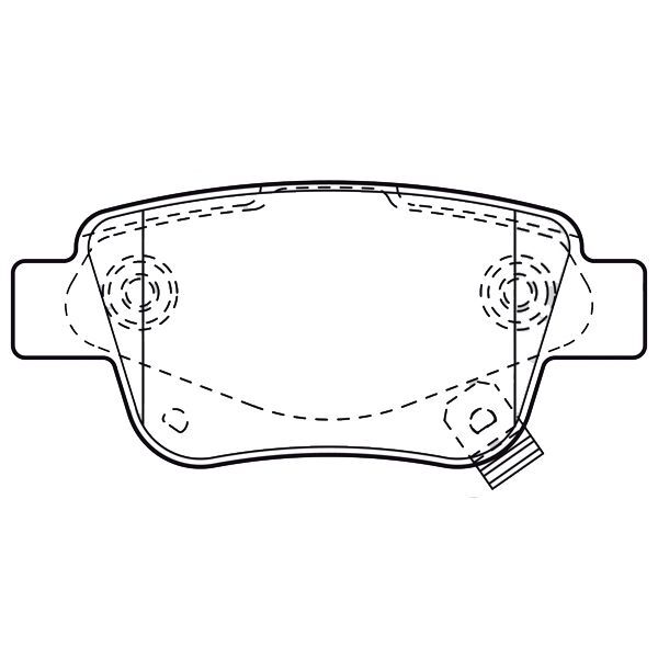 SANGSIN ARKA FREN BALATA TOYOTA AVENSIS 1.6L 3ZZFE VVTI ZZT250 03-08 / 2.0L 1AZ-FE 1AZFSE AZT250 03-08 (0446605010)