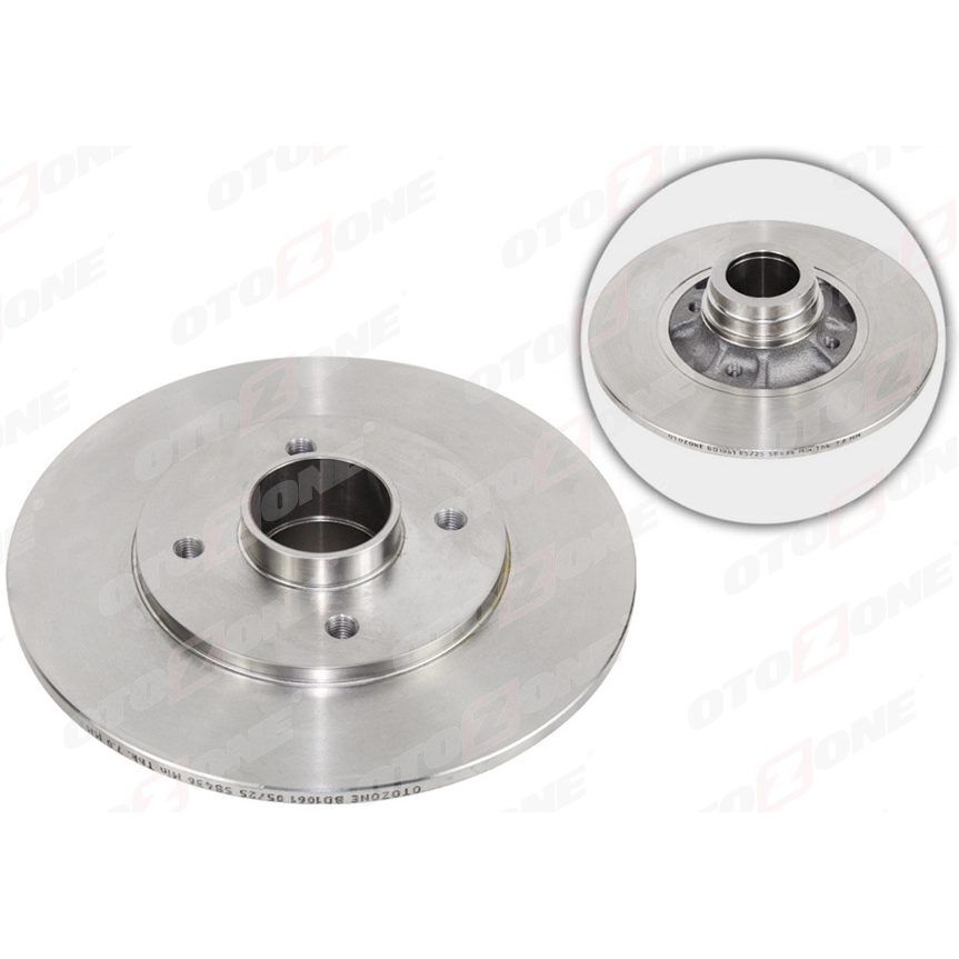 OTOZONE FREN DİSKİ ARKA RENAULT CLIO II 98>05 MEGANE I 96> R19 238X8X7MM RULMANSIZ (7700828882)