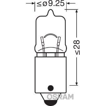 OSRAM AMPUL 12V H6W HALOJEN PARK