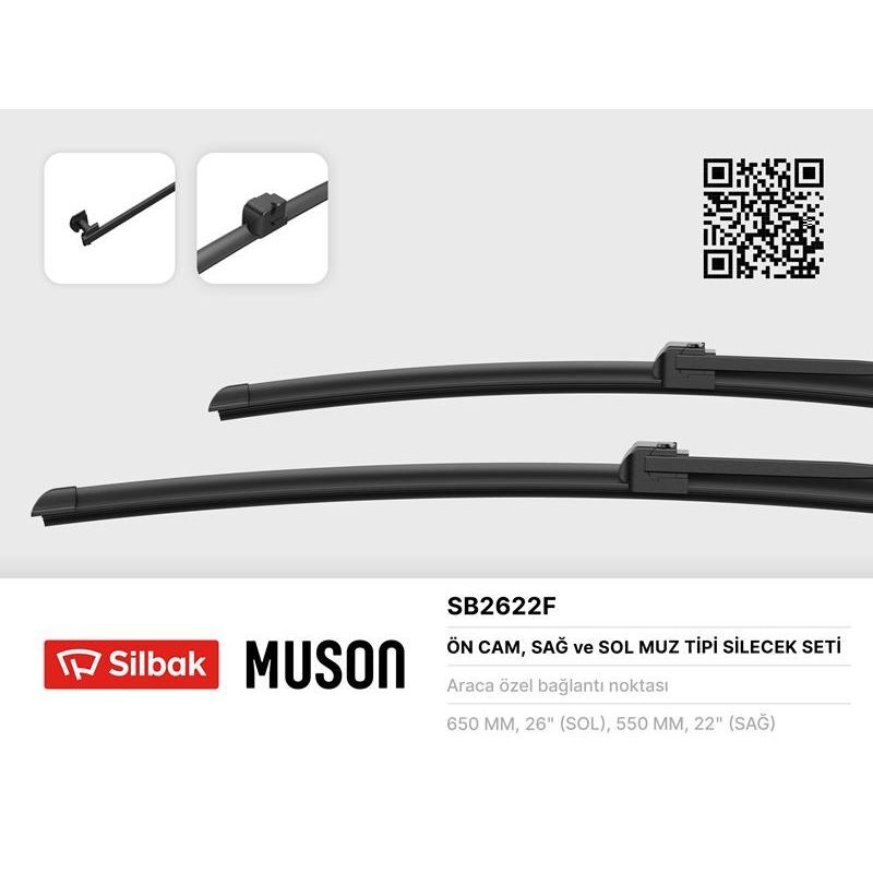 SILBAK SİLECEK SÜPÜRGESİ 650/550MM MUZ TİPİ SCENIC II 05/03