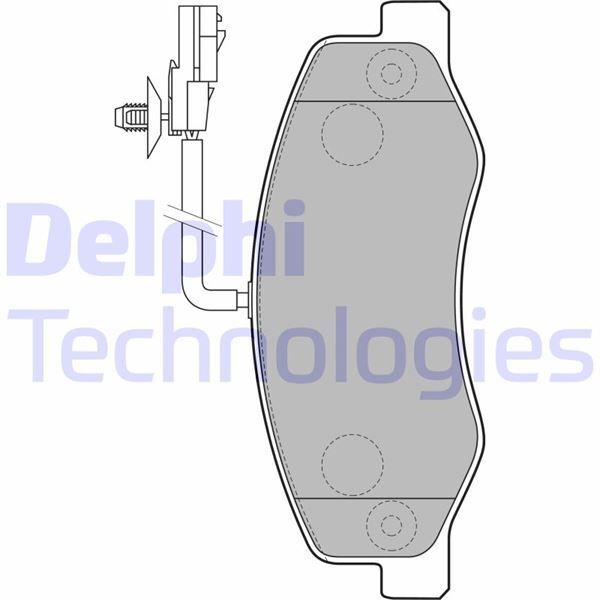 DELPHI FREN BALATASI ARKA RENAULT MASTER III 10> OPEL MOVANO B 10> 2.3DCI ÇİFT TEKER KARSAN JEST (440600866R)