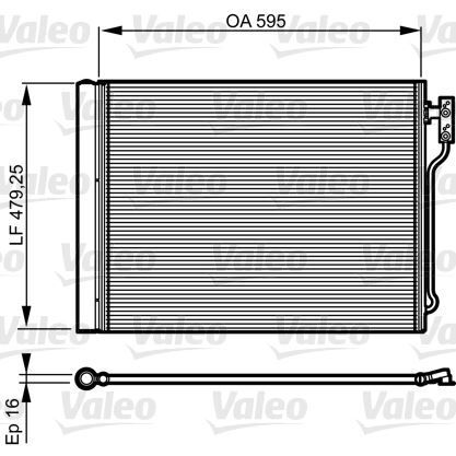 VALEO KONDENSER BMW 5 SERIES (F10) (64536805453)