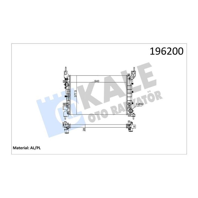 KALE RADYATOR RADYATÖR LINEA 1.4 MPI 1 SIRA AL PL SİSTEM (51784706)