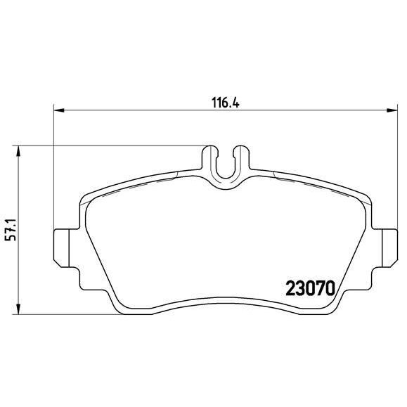 BREMBO FREN BALATASI ON MERCEDES A-CLASS W168 99>04 (A1684201420)