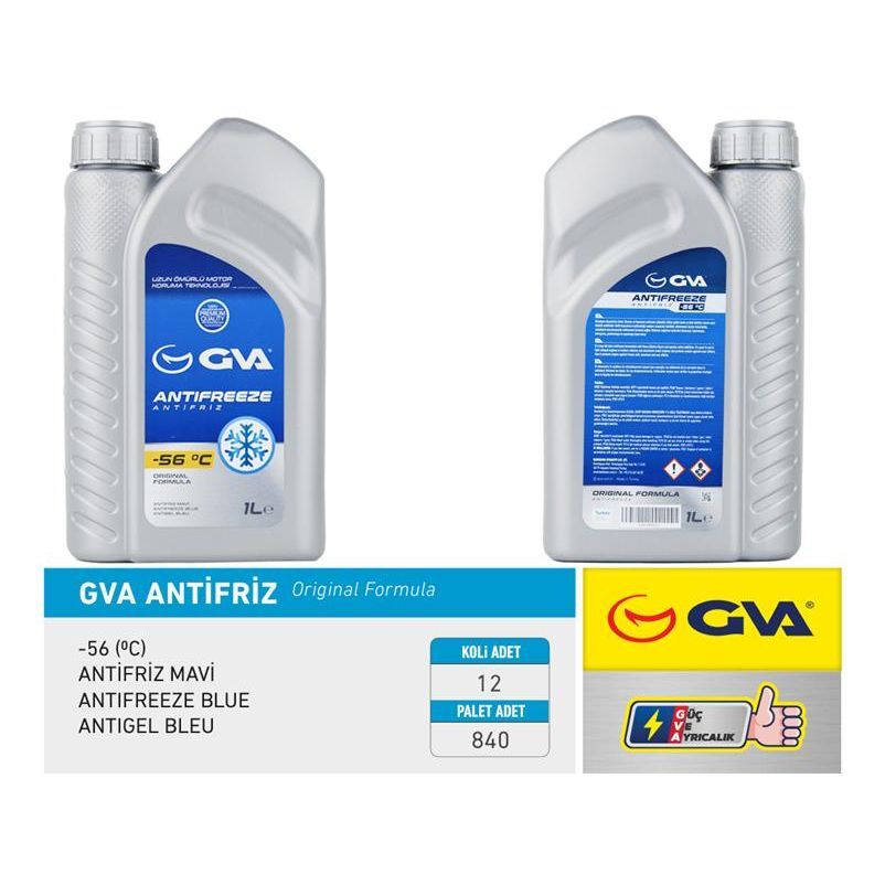 GVA ANTİFRİZ 1 LT -56 C MAVİ KOLI 12 AD