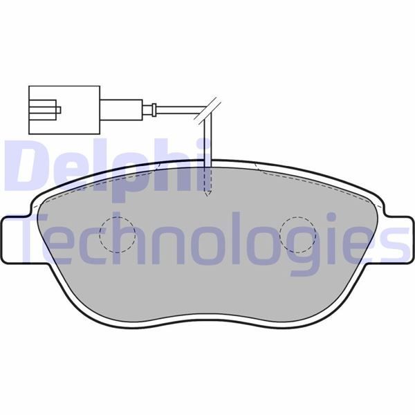 DELPHI ÖN BALATA DOBLO 1.3-1.9 JTD 07>G.PUNTO 1.3 MJT 05>STILO 05>LINEA-BRAVO 07>IDEA 1.3 05> 1 FİŞ (77363958)