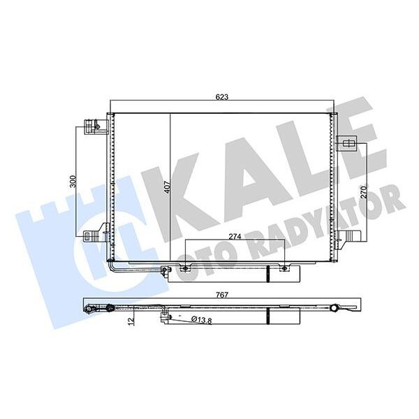 KALE RADYATOR KLIMA RADYATORU MERCEDES W169 W245 (A1695001254)