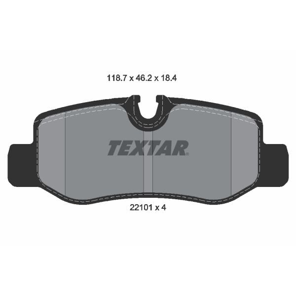 TEXTAR FREN BALATASI ARKA MERCEDES VITO W447 14> (A4474200320)