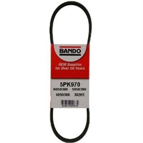 BANDO 970 K 5 KANALLI KAYIŞ DKŞ SLX HİDR.DİREK-ALBEA-TMPR-TIPI-UNO 1.6 16V KLİMALI-COROLLA 1.3-1.6 83-98 (71719407)