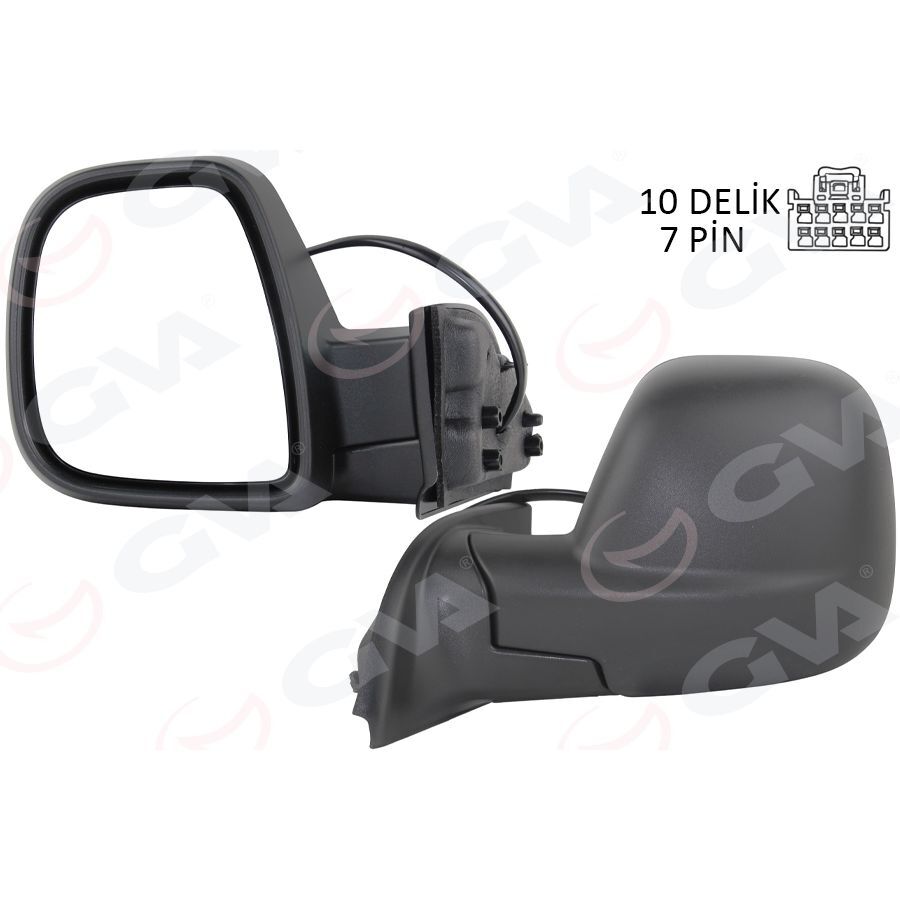 GVA DIŞ DİKİZ AYNASI FIAT YENİ DOBLO COMBİ- CARG0 ELEKTRİKLİ DESENLİ REZİSTANSLI OTOMATİK AÇMA KAPAMA SOL 23-