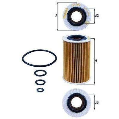 MAHLE YAG FILTRESI MERCEDES SLK-CLASS M113 R171 55 AMG 04 11 (A0001802809)