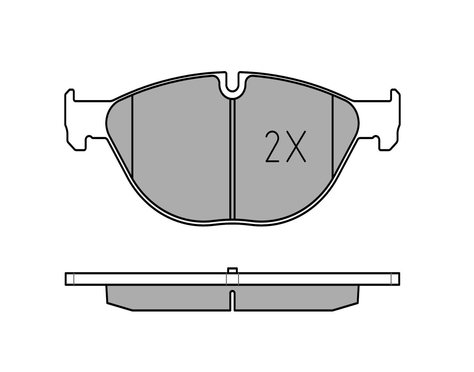 Meyle Fren Balatası 5 F07 10 09 12 10 5 F10 F11 12 11 6 F12 F13 11 10 12 12 (3411 6 775 322)