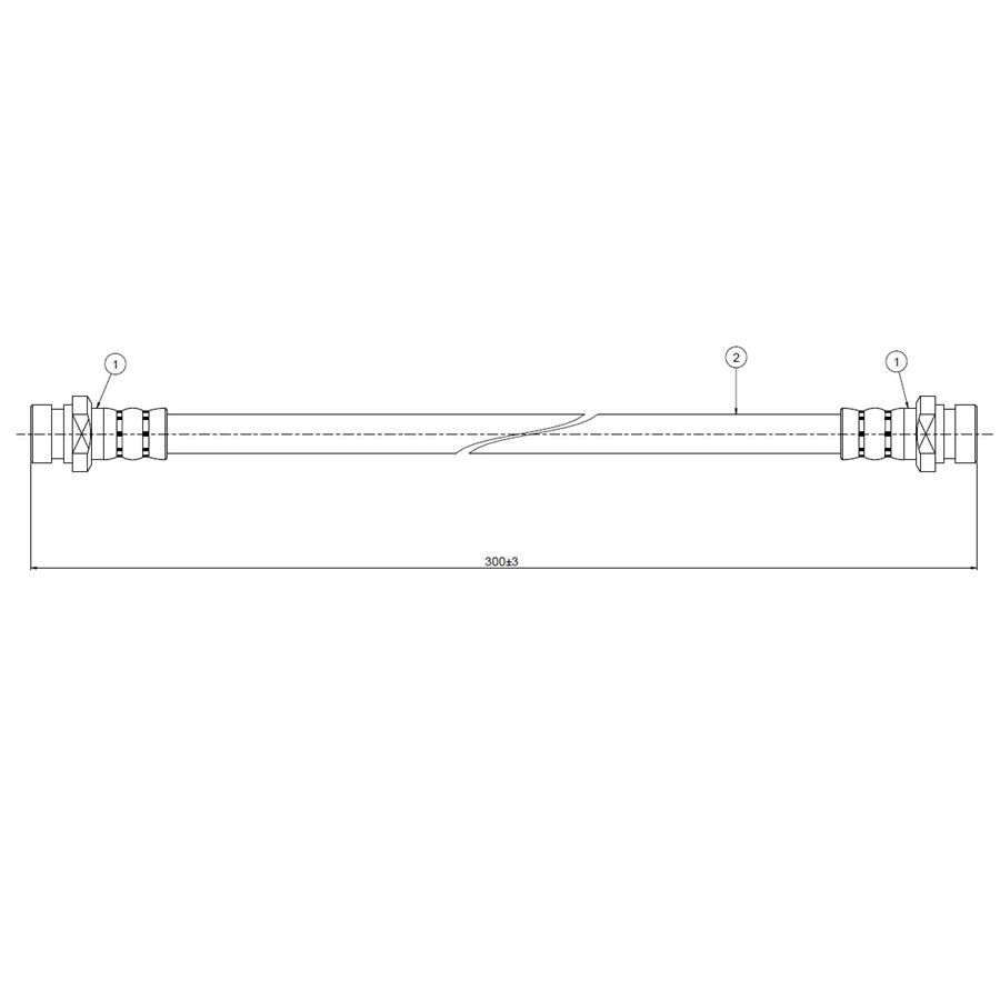 CAVO ÖN FREN HORTUMU COROLLA E11 AE111 EE111 98-05 (9008094029)