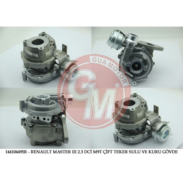 GUA TURBO ŞARJ RENAULT MASTER III 2.3 DCİ M9T ÇİFT TEKER 125-145-150BG OPEL 2.3CDTI NİSSAN 2.3DCI (144104495R)