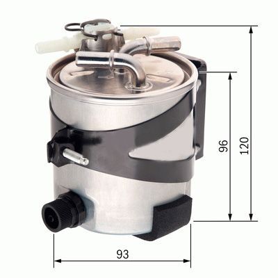 SARDES YAKIT FİLTRESİ RENAULT MEGANE II 02> SCENIC II 03> 1.5DCI 2.0DCI (164005190R)