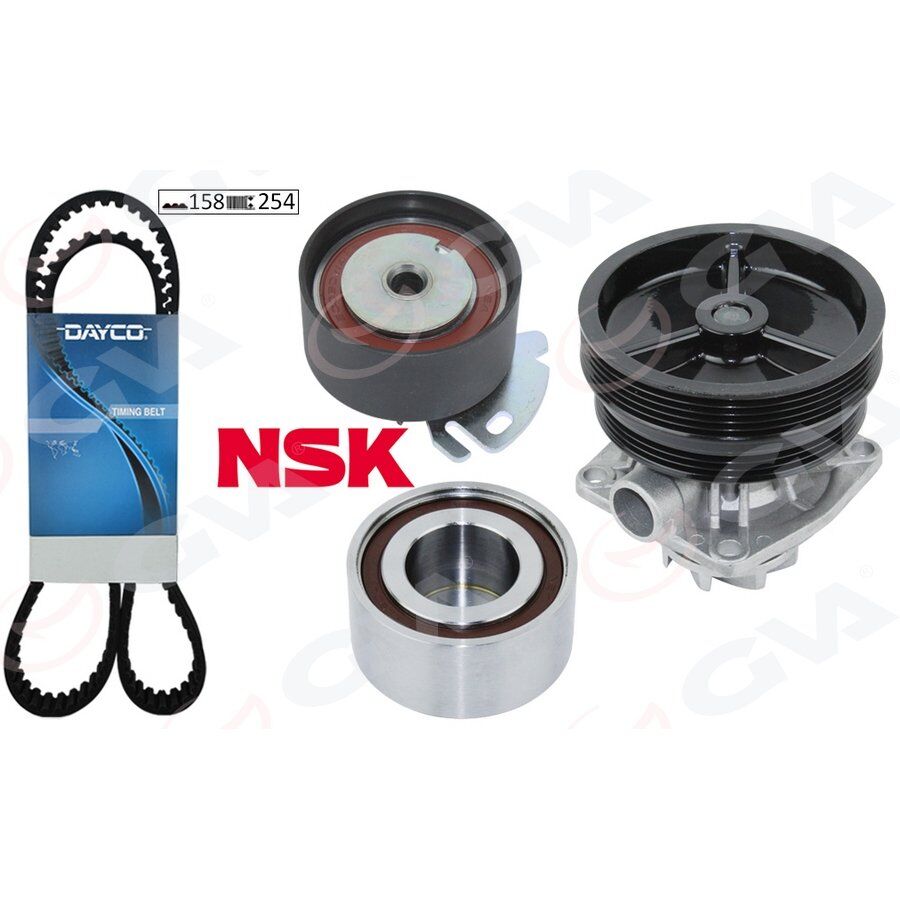 GVA DEVİRDAİMLİ EKSANTRİK GERGİ KİTİ 158X254 BRAVA 95-01 -DOBLO 01- -PALIO-ALBEA 96- -MAREA 97-02 1.6 (71736715)