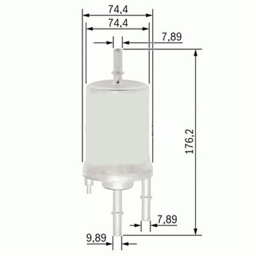 SARDES YAKIT FİLTRESİ AUDI A4 1.8T 02-04 - A6 2.4-3.0 04-06 - A8 6.0 03-10 X (4F0201511B)