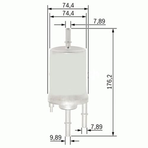 SARDES YAKIT FİLTRESİ AUDI A4 1.8T 02-04 - A6 2.4-3.0 04-06 - A8 6.0 03-10 X (4F0201511B)