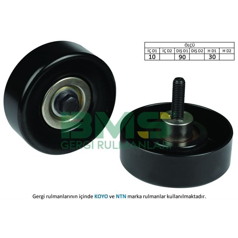 BMS ALTERNATÖR GERGİ RULMANI FIESTA 1.8DI 00- -FOCUS 1.8TDCI-1.8DI-1.8TDDI 98-04 -TOURNEO CONNECT 1.8D (1118677)