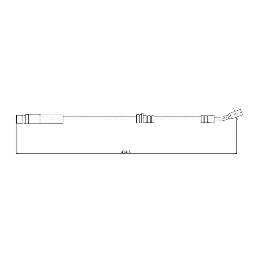 CAVO ÖN FREN HORTUMU OPEL VECTRA B 96>02 420MM M10 (562364)
