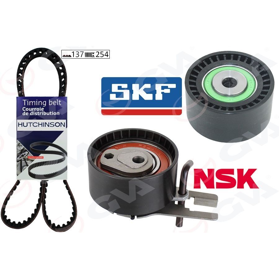 GVA EKSANTRİK GERGİ KİTİ P206-P207-P307-P308-P407-P3008-EXPERT-PARTNER-BERLINGO-JUMPY-C2-C3-C4-C5- XSARA-FOCUS II-FIESTA V-VI VOLVO S40-C30-V50-FIAT SCUDO EURO4 1.6 HDI-TDCİ (0831.V4)