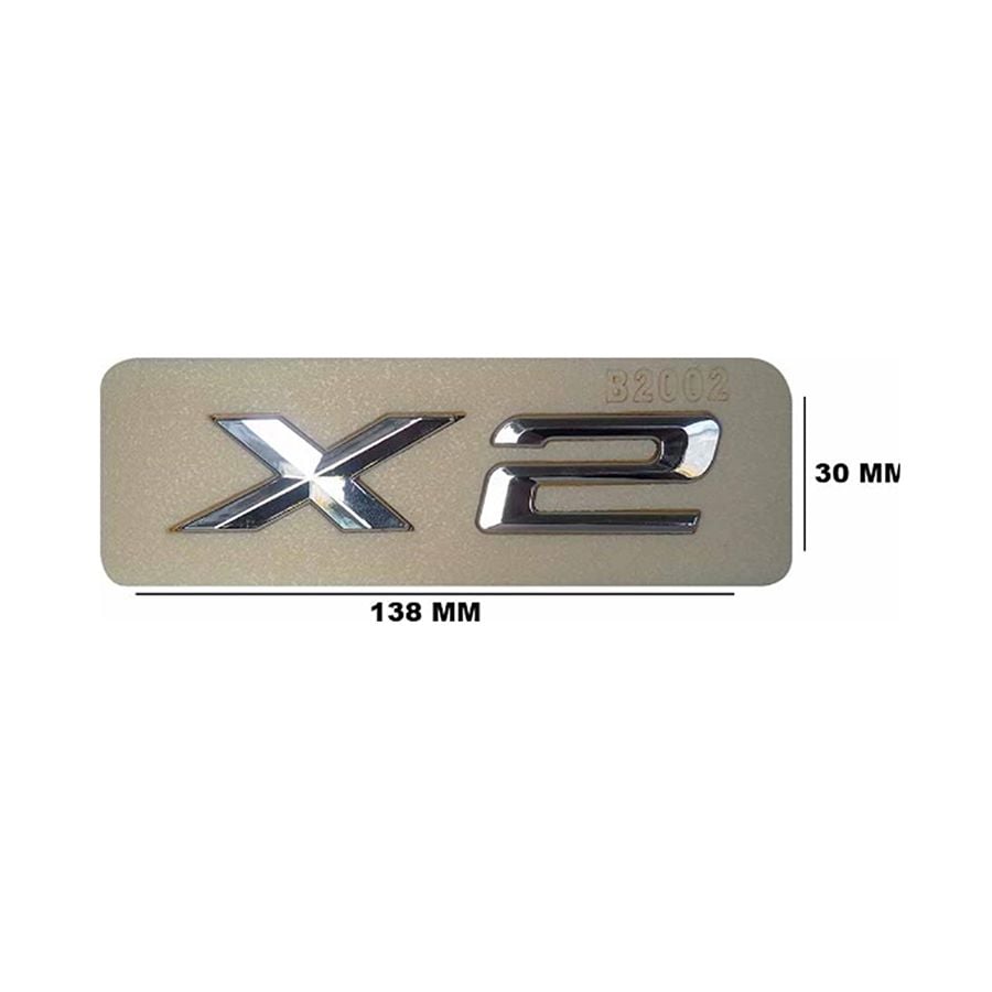 Lemar Yazı Tip Yazısı Küçük Bmw X2 Krom F39 (5114 7 441 925)