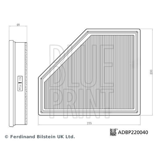 BLUE PRINT HAVA FILTRESI BMW B47 G42 G20 G21 G28 G22 G23 G26 (13718580429)
