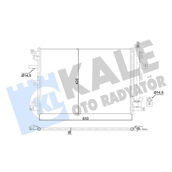 KALE RADYATOR KLİMA RADYÖTÖRÜ KONDENSER VOLVO XC90 I 2.5T T6 3.2 V8 D3 D5 04 14 (30648955)