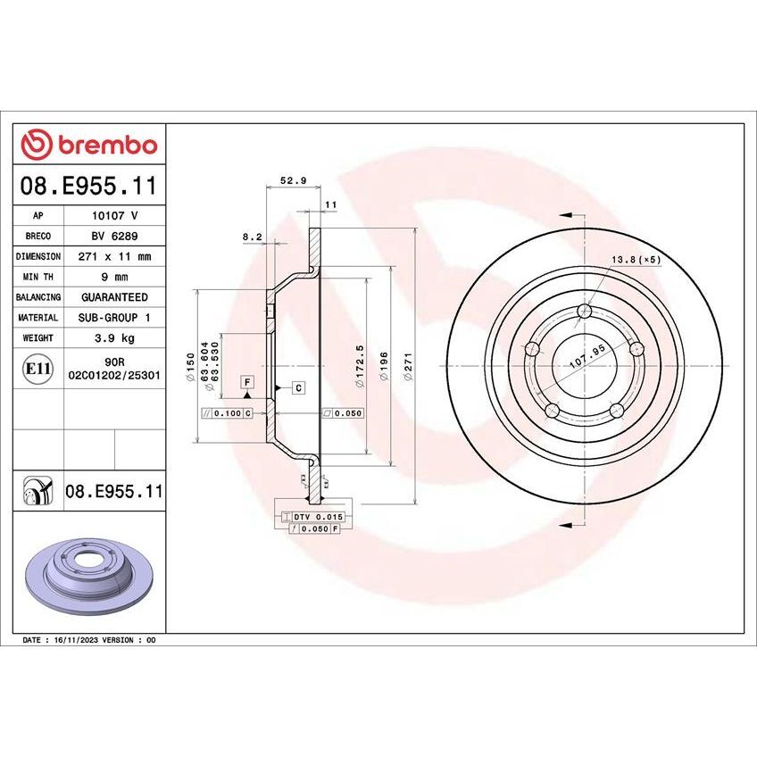 BREMBO ARKA FREN DISK AYNA FORD PUMA 19> (2413300)