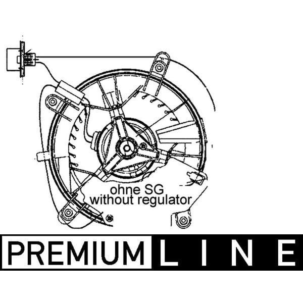 MAHLE KALORIFER MOTORU MERCEDES E-CLASS W210 S210 (A2108206842)