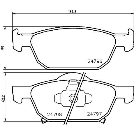 SANGSIN ÖN FREN BALATA HONDA ACCORD 2.0L R20A3 CU 08-> (45022TL1G00)