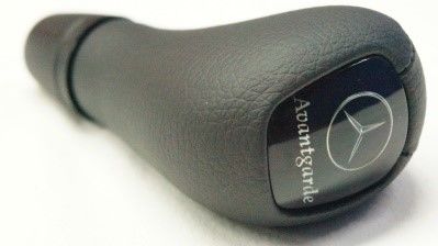 W201 Vites Topuzu Körüklü Siyah Deri