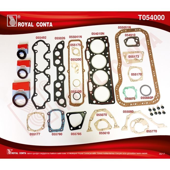 ROYAL MOTOR TAKIM CONTA SKT KEÇELİ TİPO-UNO 1.4