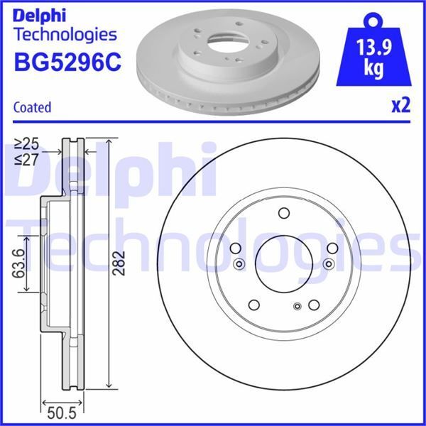 DELPHI ON FREN DISK AYNA FOCUS IV 17 (2305503)