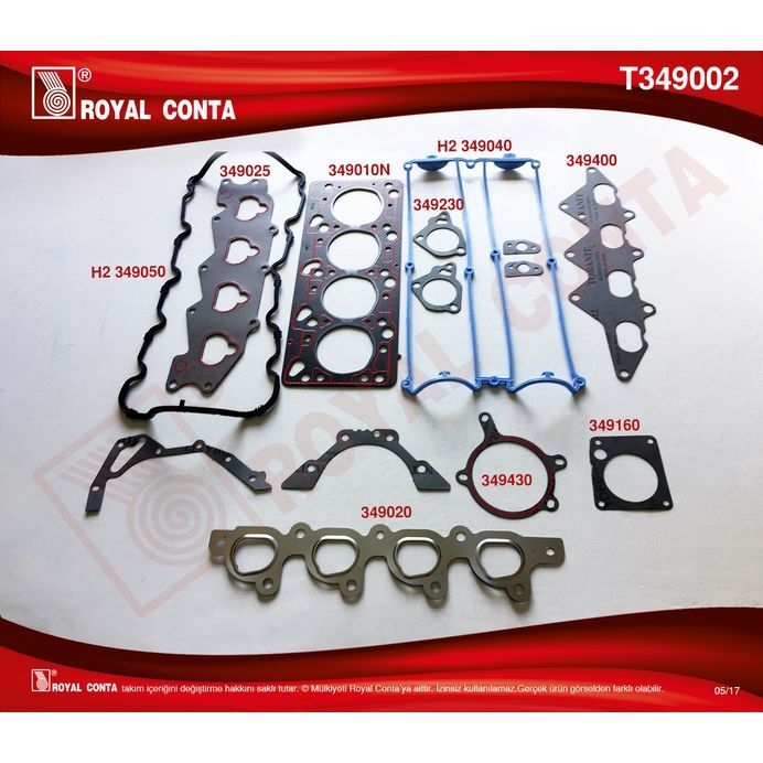 ROYAL MOTOR TAKIM CONTA ESCORT CLX 1.6 16V 95>01 (5028414)