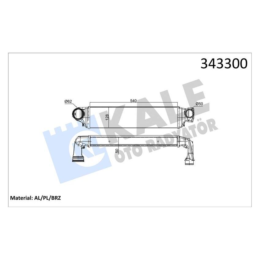 KALE RADYATOR TURBO RADYATORU BMW E46 M47 M57 (17517786351)