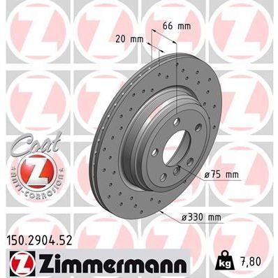 ZIMMERMANN FREN DISKI ARKA BMW F30 F31 F34 F35 F32 F33 F36 DELIKLI (34216864899)