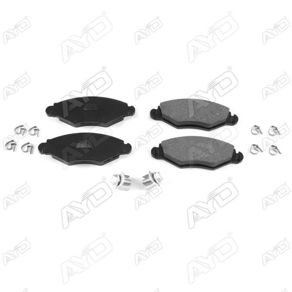AYD ÖN FREN BALATASI PEUGEOT P206 1.4 1.6 09/98 P306 1.4 1.6 5/93 KULAKLARI DELİKSİZ (421.91)