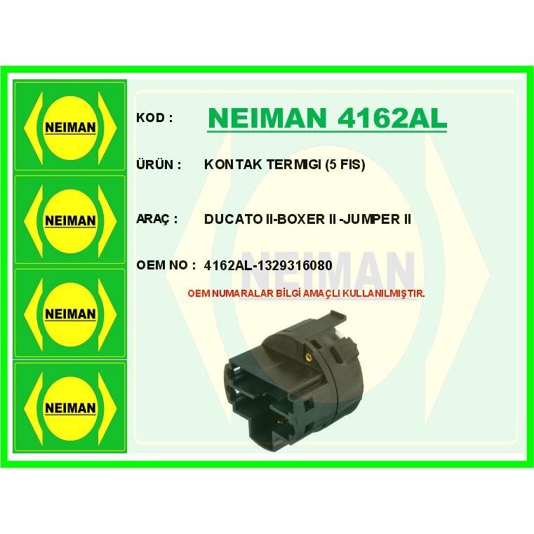 BESCHER KONTAK TERMIGI 5 FIS DUCATO II-BOXER II -JUMPER II (1329316080)