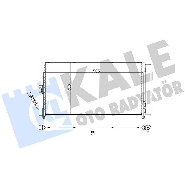 KALE RADYATOR KLİMA RADYATÖRÜ KONDENSER FIAT DOBLO 01 IDEA 04 PUNTO 03 LANCIA YPSILON 06 11 1.2 1.3JTD 1.4 1.9JTD (46820833)