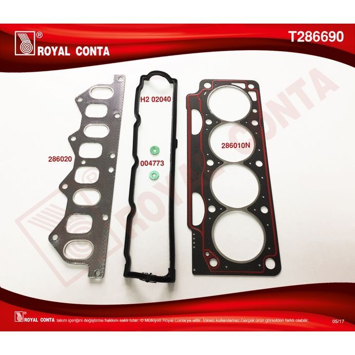 ROYAL ÜST TAKIM CONTA CLIO I 91> 1.8 LAGUNA-MEGANE I 95> 1.8-2.0 F3P 710/F3P 714 KEÇESİZ (7701467058)