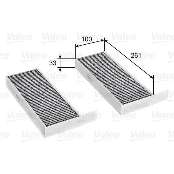 VALEO POLEN FİLTRESİ ASTRA L 21 P308 II-III 13 P508 18 KARBONLU (1612920480)