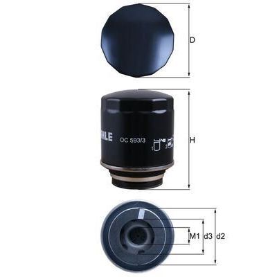 MAHLE YAĞ FİLTRESİ GOLF VI-JETTA IV-POLO-TOURAN-PASSAT-TIGUAN-BEETLE-A3-IBIZA-FABIA-OCTAVIA 1.4 TSİ (03C115561B)