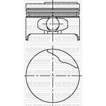 YENMAK MOTOR PİSTON SEGMAN STD 79.50MM MEGANE 1.6 IE 8V K7M 1.2 SİLİNDİR (7701700666)