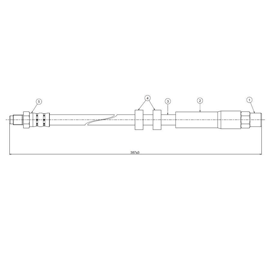 CAVO ÖN FREN HORTUMU S70-V70 2.0-2.3 TURBO-2.5 TD 95>00 (91914002)