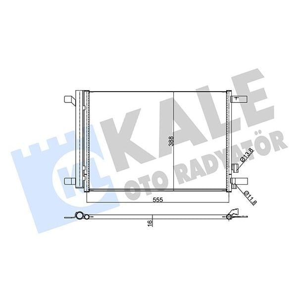 KALE RADYATOR KLİMA RADYATÖRÜ GOLF7-PASSAT-A3-LEON 2013 (5Q0816411AN)