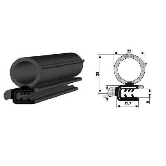 AUTOPARCT KAPI FİTİLİ METRE TEK TUBİNK-ETEKLİ 18 MM 50 MT