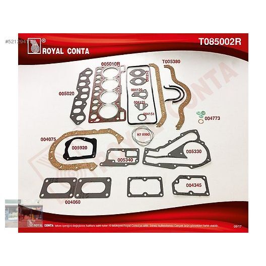 ROYAL SUBAP KAPAK PULU STD KLİNGRİT R9-R12 1300/1400